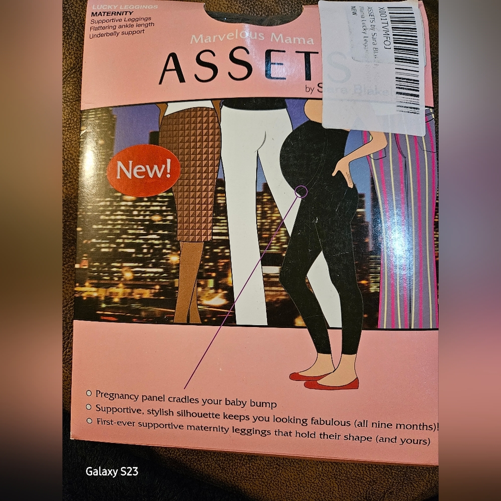 SPANX Gray Mama Marvelous MATERNITY Leggings High-Waisted Contoured Fit